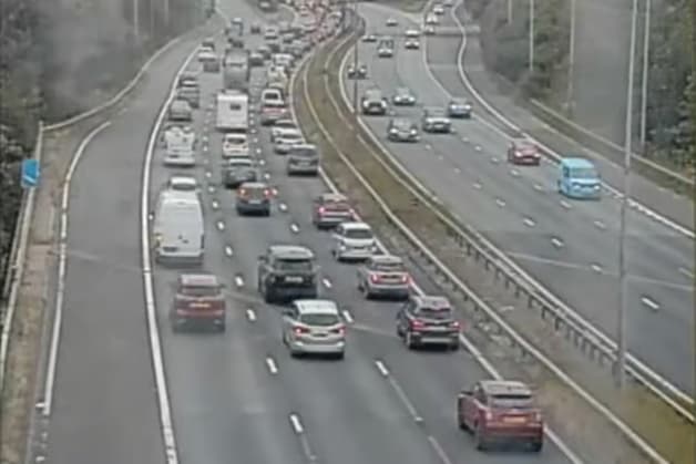 Driver of overturned HGV on M6 taken to hospital with injuries