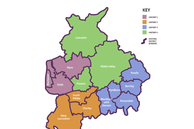 A question mark now hangs over the new-look Lancashire council landscape - with the four new authorities previously approved by the government now back in the mix with several other options