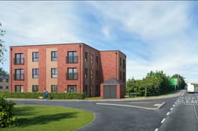 Artist's impression of how the entrance to the Old School Lane development could look in Cuerden/Lostock Hall