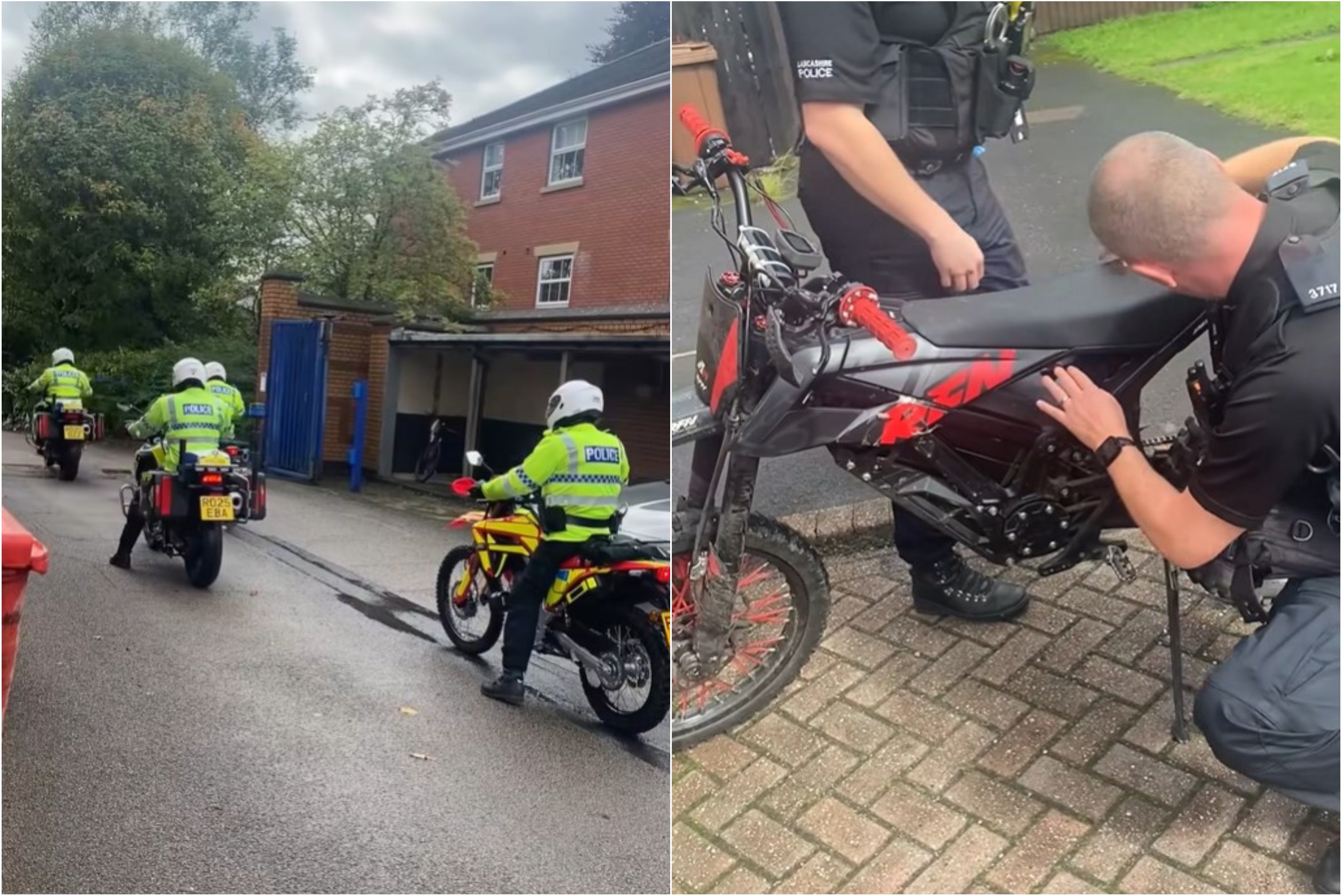 16 illegal e-bikes and e-scooters crushed after being seized in Chorley ...