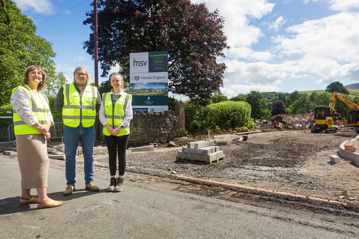 Rare rural housing estate where every home is 'affordable' takes shape in ...