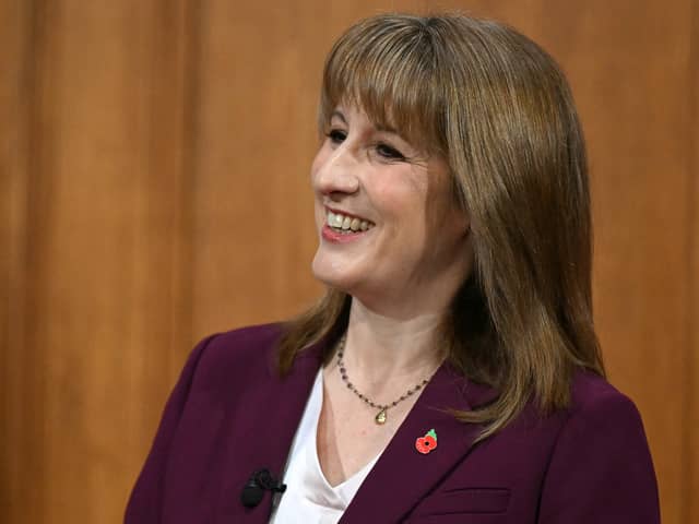 Chancellor Rachel Reeves takes journalists' questions after delivering a speech in the media briefing room of 9 Downing Street. Reeves has reportedly ditched plans to raise income tax rates ahead of the November 26 Budget (Photo: JUSTIN TALLIS/POOL/AFP via Getty Images)          