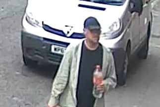 Police would like to speak to the man pictured in connection with a burglary on Crompton Street in Preston which happened on 24th July 2025.