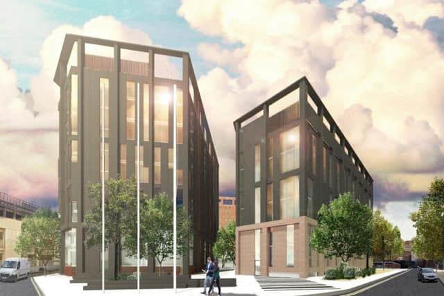 How some of the proposed new office buildings off Fishergate could look - but will the government be taking any space in them?
