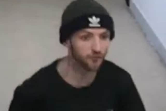 CCTV still of Christopher Stubbs shortly before the attack