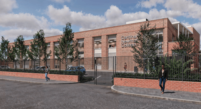 The approved new teaching block for Cardinal Newman College