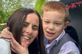 Leanne Barker, from Rishton, whose son Olly is the youngest of four boys has a rare genetic disorder called SYNGAP 1 .
This means he has a learning disability, epilepsy, autism, delayed myelination, cilia dystrophy, low tone, hyper mobility and dystonia.
