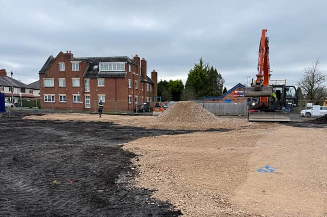 Heavy machinery is now at work on the former Shampan site in Kingsfold, Penwortham.