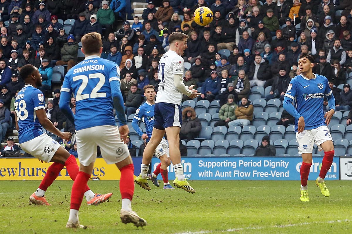 Preston North End 1-0 Portsmouth: Alfie Devine header the difference in ...