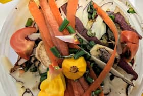 Residents across Lancashire are getting their first look at the new food waste caddies that will soon be delivered to homes 