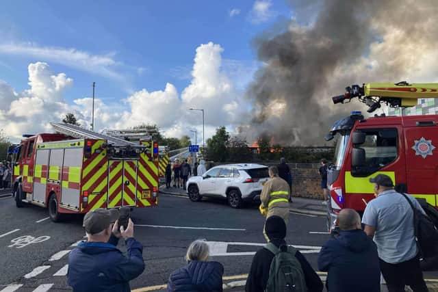 Lancashire fire crews were called to the scene in Maudland Bank, Preston at around 4.30pm on September 4, 2025