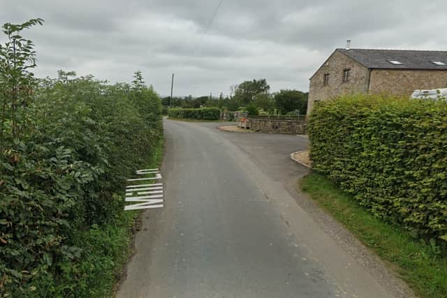 The collision took place yesterday around 1pm on Mill Lane between a motorist and a pedestrian.