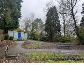 The location for the Queen's Park Blackburn shipping container