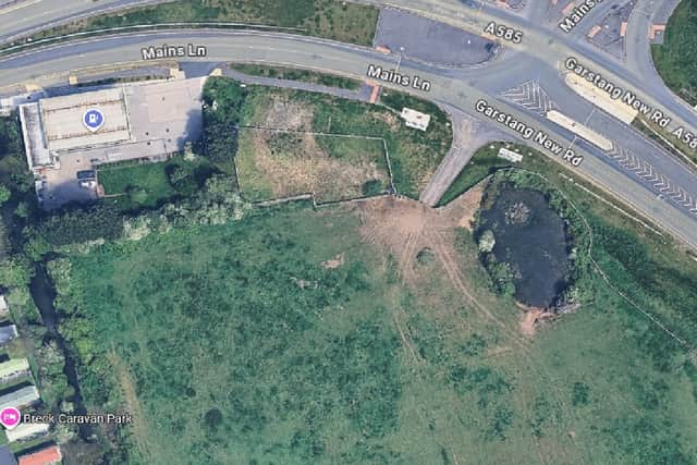 Plans have been submitted to build nine new homes on this land off Mains Lane