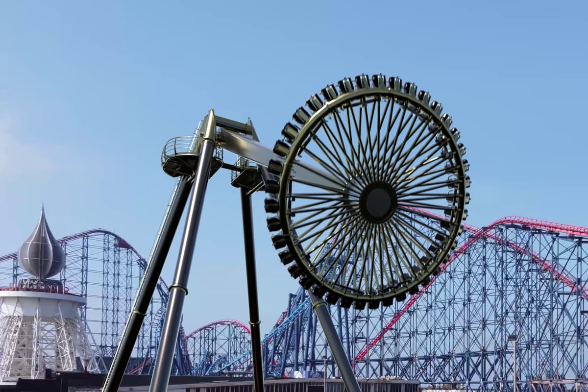 Blackpool No Track Rides Opening date announced for new £8.72m mega ride at Blackpool's Pleasure ...
