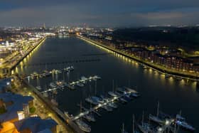Preston Docks at night. Photo: Kelvin Lister-Stuttard