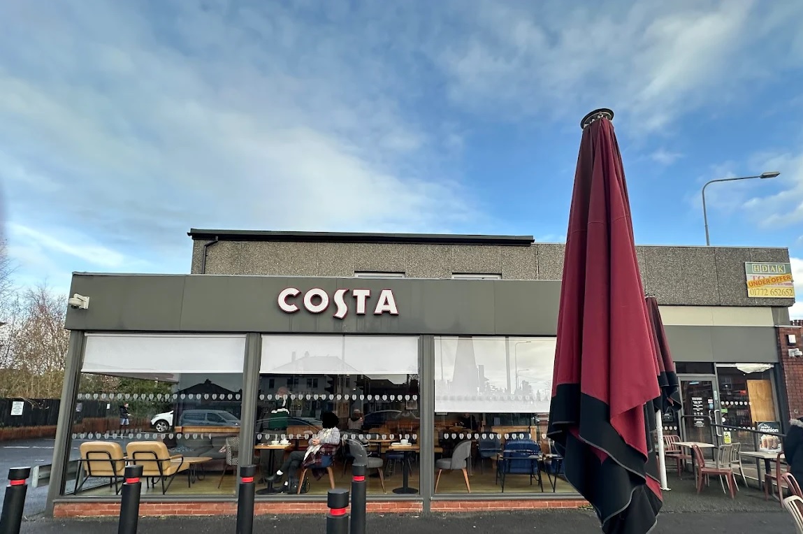 Costa Coffee to shut Preston branch at end of the month