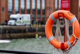 Police activity at Preston dock on March 16, 2026