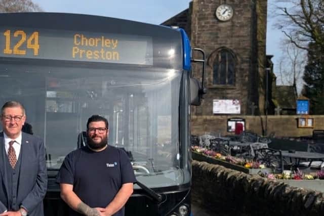 New 124 bus service linking Preston and Chorley.