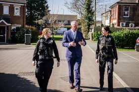 Lancashire Police and Crime Commissioner on the beat