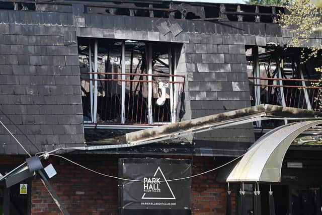 The scene at Park Hall Nightclub, Charnock Richard, Chorley.