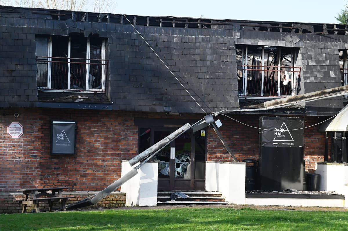 Boy, 16, arrested on suspicion of arson at Park Hall as devastated ...