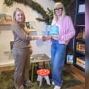 Mary Brown (right) with The Next Chapter owner Victoria Price (left) at the store with ‘Mrs Brown and Friends The Morning Rush’.
