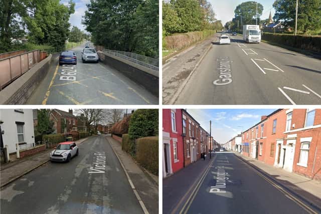 Four of the roads due