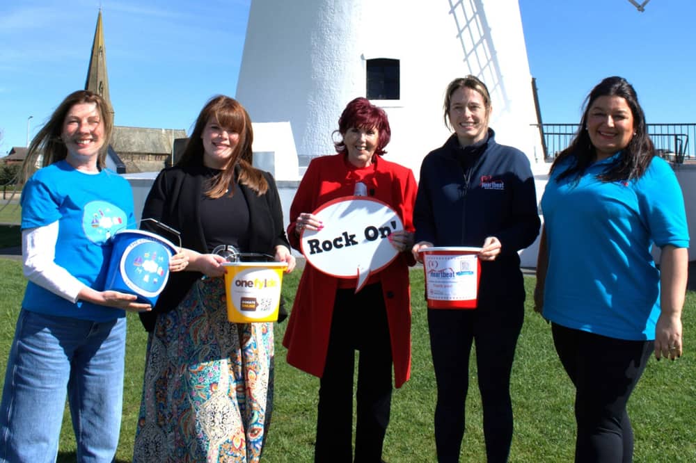 Five charities making a difference across the Fylde coast have been named official partners for this summer’s Lytham Festival. (L-R) Suzanne Thomas, Josephine Cross, Yvonne Ball, Sally Bridge and Jo Fowler