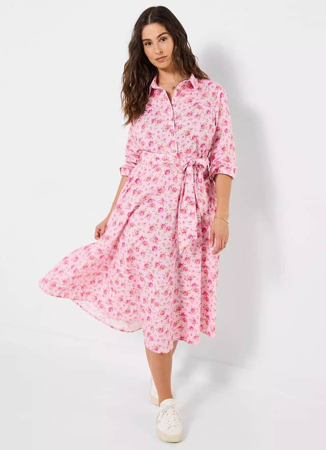 The Joe Browns Roses Are Red Cotton Shirt Dress is my new favourite spring/summer outfit.