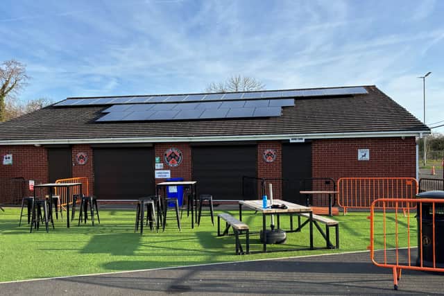Euxton Villa FC’s facilities now boast solar panels thanks to the funding.