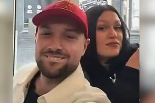 Jacob Nelson of the SpudBros with Jessie J.