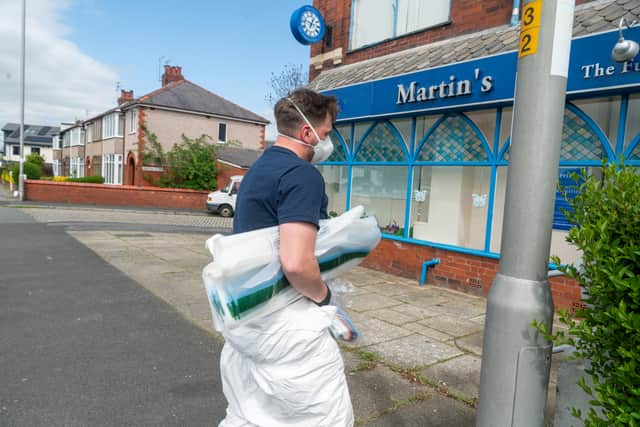 Police activity at Martin's Funeral Directors, Ashton
