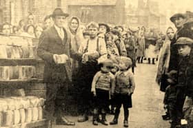 Queues formed in Preston for basic food supplies as families struggled during the 1926 General Strike