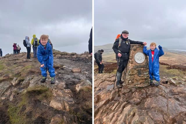 Pictures taken on Saturday, April 4 when Arthur walked Galbaroow Fell in the lakes.