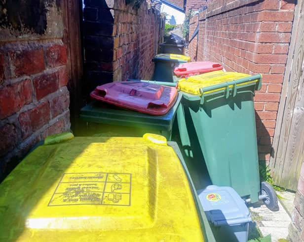 Recycling bins went uncollected for residents of Armstrong Street in Ashton for five weeks - and other areas have experienced missed pick-ups of all bin types since April