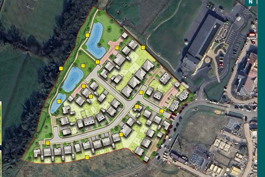 60 home plan for fields next to Clitheroe primary school