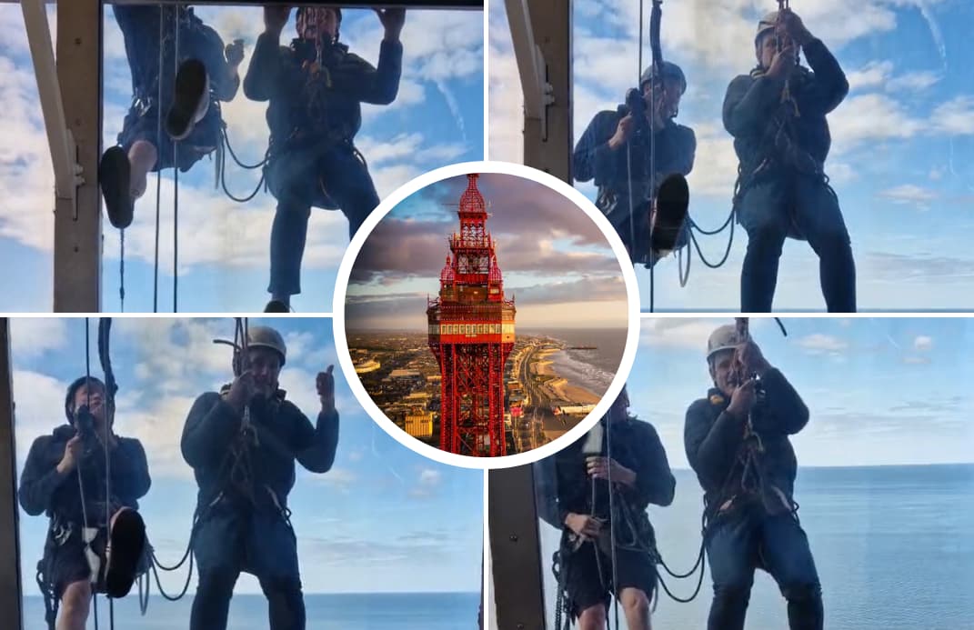 'I don’t have a problem with heights, but dangling?' Radio's Graham Liver ...