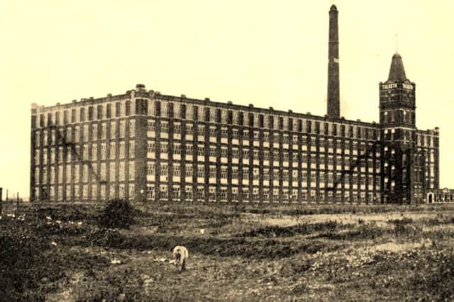 An early view of Tulketh Mill, when it still stood largely surrounded by open farmland