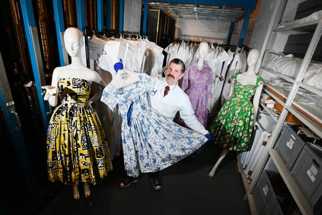 Scott Schiavone, fashion historian and decorative art curator at The Harris, Preston, is curating a colourful exhibition celebrating Horrockses Fashions: Everyday Glamour & the Art of British Ready-to-Wear at The Harris in September.