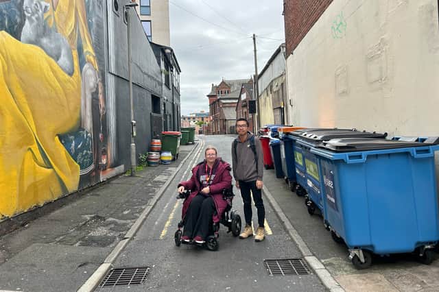 Alicia Cartwright says poor quality pavements, blocked routes, pavement parking and a lack of usable dropped kerbs have made journeys around Preston dangerous and inaccessible.