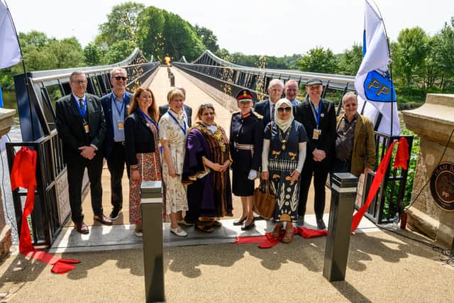 The Friends of Tram Bridge hoped one of their number would have been part of the ribbon-cutting