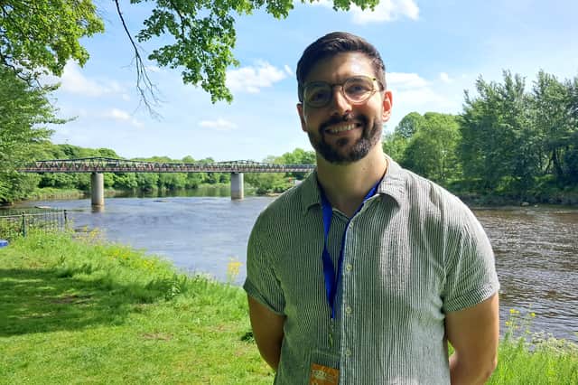 Ed Dablin, whose firm DYSE worked on the design of the bridge, was delighted to see it open