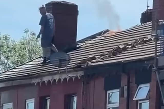 Christopher Jones, 41, appeared at Lancaster Magistrates Court following a rooftop standoff with police in Chorley over the bank holiday weekend.