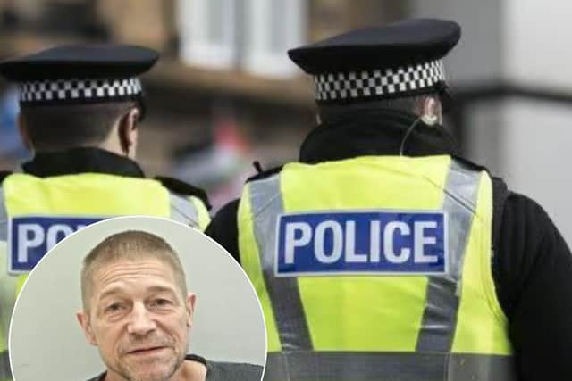 ‘The man driving the Vauxhall Astra in this footage is Bryan Wrigglesworth. He thought it was a good idea to make off from our officers down the A59 before smashing through the central reservation.’ Lancashire Police