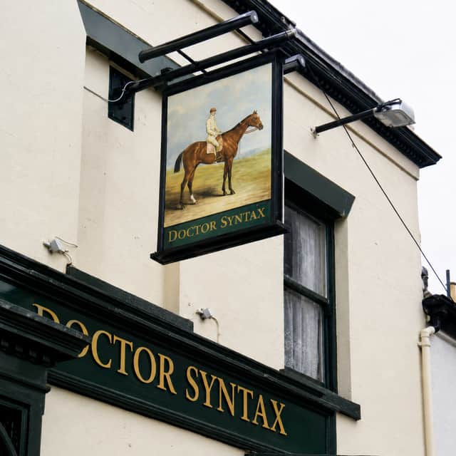 The sign for the former Doctor Syntax pub, showing the famous racehorse whose name became part of Preston’s local history