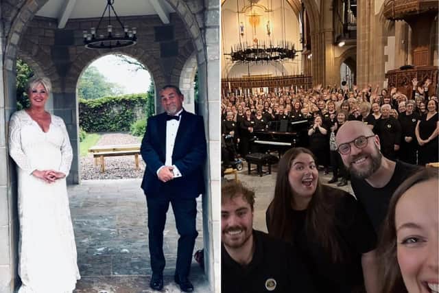 Community choir Local Vocals stepped in at the last minute to save Michelle and John Goodchild’s vow renewal ceremony.