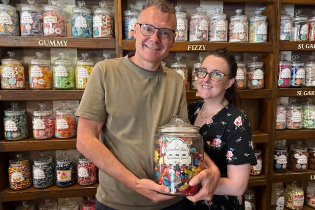 Andy and Kat Dickinson, owners of Grandad Jim's in Chorley