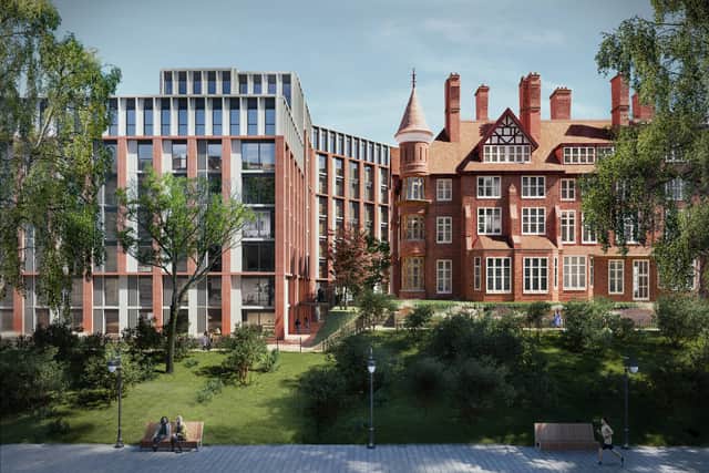 The new apartments, which will stand alongside the historic former Park Hotel, will be available for rent - but all of them at full market rates