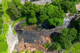 The Serpentine Lake has been dredged and desilted -  and the adjoining 'loggia' area (left of picture) is also getting a facelift